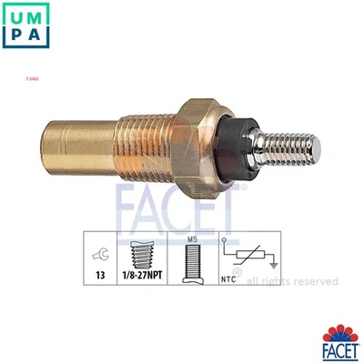 SENSOR COOLANT TEMPERATURE 7.3082 FOR FORD TRANSIT/Bus/Van/Platform/Chassis 1.6L - Image 1 of 4
