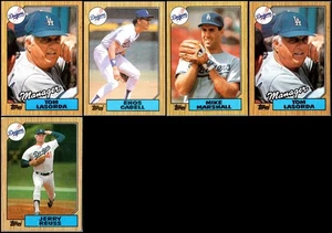 1987 Topps Los Angeles Dodgers (5) Card Lot - MUST-HAVE ITEM – ONLY TODAY! - Picture 1 of 2