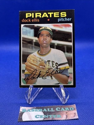 1971 Topps # 2 Dock Ellis Pirates EX-EXMINT - Image 1 of 2