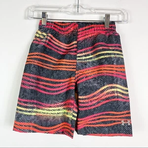 Under Armour NWT BOYS Atomic Wave Stripe Volley Swim Trunks Shorts 4 - Picture 1 of 2