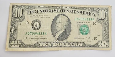 1988 A $10 Bill Vintage Currency  - Image 1 of 2