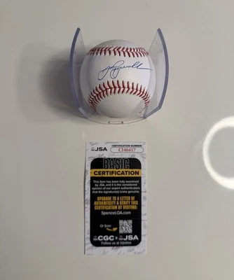 Jeff Bagwell Houston Astros Autographed Baseball HOF JSA COA - Image 1 of 2