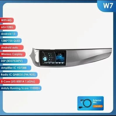 Autoradio Alfa Romeo Giulietta 2015-2018 6G+128GB 4G+WIFI CarPlay Wireless BT - Immagine 1 di 4