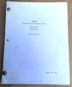 1996 Friends The One That Was Written On Spec TV Show Spec Script Port Guarascio - Picture 1 of 6