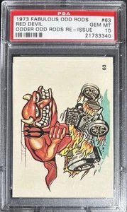 1973 Fabulous Odd Rods Odder Odd Rods Re-Issue #63 RED DEVIL PSA 10 🔥POP 7 - Picture 1 of 2
