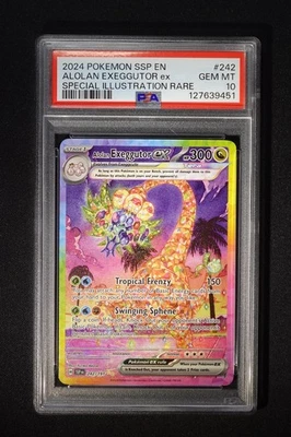Alolan Exeggutor ex 242/191 Sv08: Surging Sparks Holo- PSA 10 - Image 1 of 2