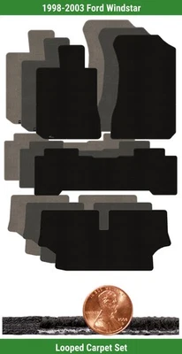 Заказной классический петля коврик комплект для 1998-2003 Ford Windstar (4 штуки) #M4T - Изображение 1 из 4