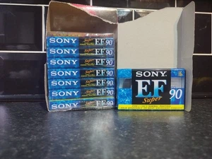 SONY SUPER EF 90 Minutes Blank Audio Media Recording Cassette Tapes × 8 - Picture 1 of 5