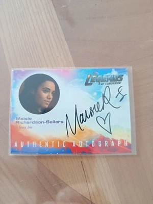 Autograph Card / DC Legend Of Tomorrow / Maisie Richardson-sellers - Photo 1/2