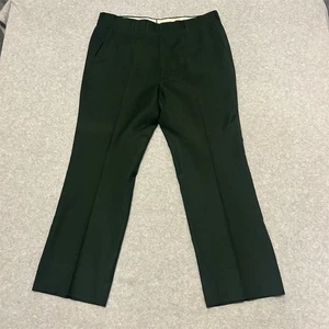 Vintage Corbin Pants Men's 36 Green Dress Prime Flannel Straight Mac Hugh Inc. - Picture 1 of 9