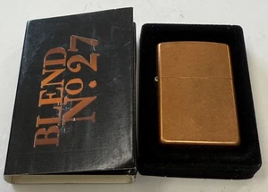 ZIPPO 2003 MARLBORO NO 27 BLEND SOLID COPPER LIGHTER UNFIRED IN BOX X720 - Picture 1 of 9