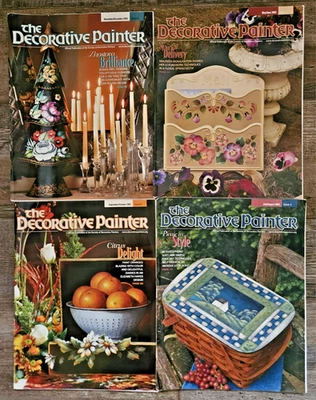 Lot of 4 THE DECORATIVE PAINTER Magazine Tole Painting Patterns 2003 Floral - Image 1 of 4