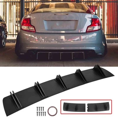 For Scion tC 05-16 Rear Bumper Diffuser Spoiler 10 Shark Fins Trim Splitter Wing Foto 1 de 4