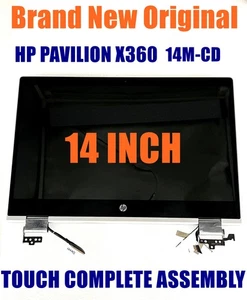 Raplacement for HP PAVILION X360 14-CD1055CL 14-CD2053CL LCD Display Hinge up - Picture 1 of 4