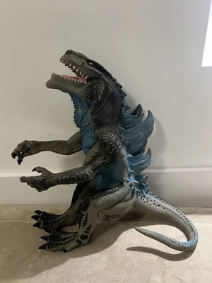 Vintage Godzilla Figure Puppet 1998 Toho Blue Full Body Rubber Hand 90s Toy - Image 1 of 4