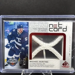 2022 SP Game Used NHL Heritage Classic Net Cord /35 Michael Bunting #HCN-MB - Picture 1 of 4