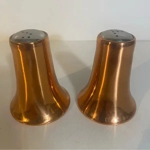 Set scuoti sale e pepe in rame vintage Coppercraft Guild altezza 3" - Foto 1 di 9