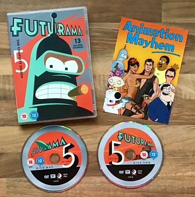 FUTURAMA - COMPLETE FIFTH SEASON / SERIES FIVE (13 EPISODES) 2 DISC DVD BOX SET - Image 1 of 3