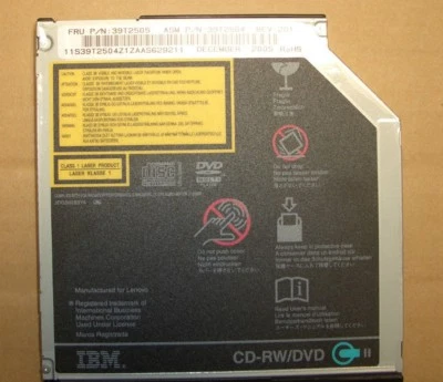 IBM THINKPAD T40 T41 T42 CD-RW/DVD-ROM Laptop Combo Drive 39T2505 - Image 1 of 2