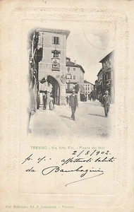 5142) Treviso Via Vitt. Eman. Piazza dei Noli - 1902 - Afbeelding 1 van 1