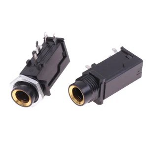 5PCS Audio Straight jack Connector Jack Stereo Dual Channel Microphone Socke _xa - Photo 1/12