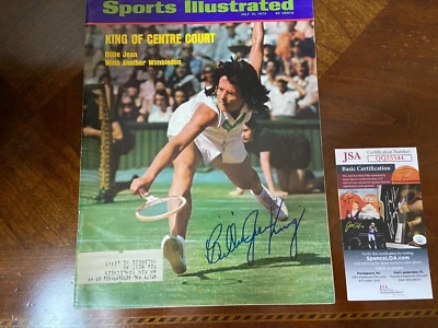 Billie Jean King Sports Illustrated Signed July 16, 1973 JSA TENNIS LEGEND - Image 1 of 2