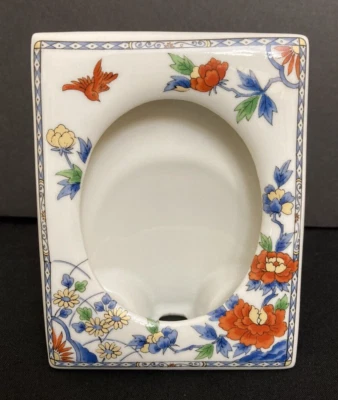 Marco de fotos de cerámica de fantasía Takahashi San Francisco flores pájaros Japón Foto 1 de 4