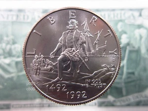 USA $1/2 Dollar 1992 D BU Christopher Columbus Discovery America 1492 US Coin - Picture 1 of 3