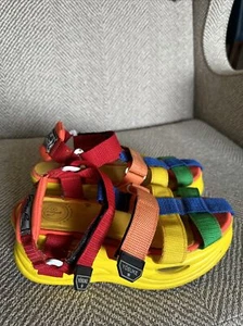 YOSUKE Women Rainbow Pride Strappy Multicolor Sandal Shoes Platform 39 EU/245 CM - Picture 1 of 22