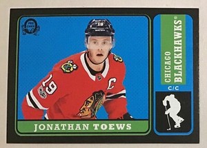 2018-19 JONATHAN TOEWS O-PEE-CHEE OPC BLACK BORDER INSERT #305 HAWKS #079/100