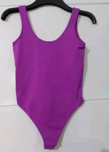 George G21 NEON PURPLE BODYSUIT SIZES - Picture 1 of 4