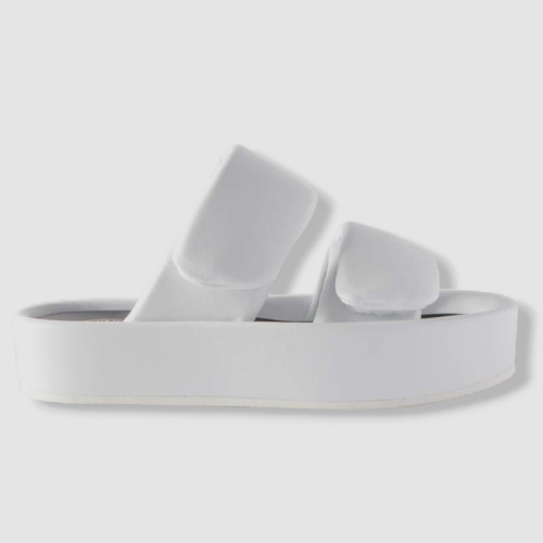 VANS Sandali da donna bianchi imbottiti in pelle Dries Van Noten $740 taglia EU36 5 US6 5