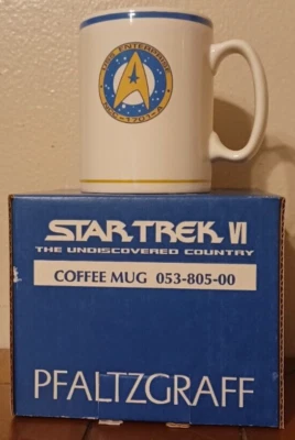 Vintage 1993 PFALTZGRAFF STAR TREK VI USS Enterprise Coffee Mug 053-805-00 NOS - Image 1 of 4