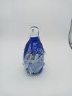 Art Glass Paperweight Penguin with Babies Inside Unbranded