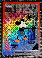 Steamboat Willie 2024 Leaf Metal #90SW-01 Mickey Mouse Red Shimmer /75 