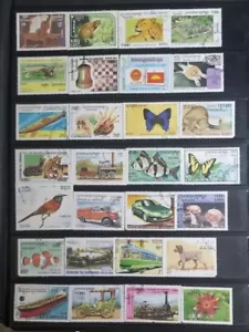 CAMBODIA Used CTO Stamp Lot Collection Stock Book Page T94 - Picture 1 of 1