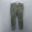 Torrid Womens High Rise Jegging Jeans 16 Olive Green Stretch Three Button