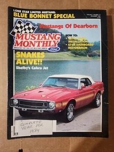 Vintage Mustang Monthly Magazine Lot Of 11 - Complete Set 1984 Car Collector - Picture 1 of 7