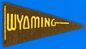 Old Vintage Antique 1936-1938 BF3 Wyoming Cowboys Football Mini Pennant *H167 - Picture 1 of 2