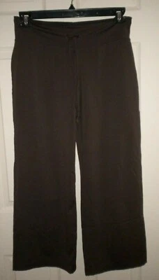 SO SPORTY WOMENS ACTIVE WEAR BROWN PANTS SIZE LARGE DRAWSTRING WAIST - Image 1 of 2
