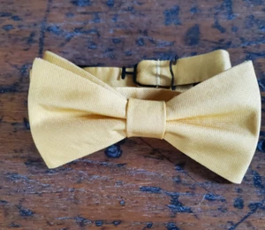 Tommy Hilfiger Clip Bow Tie - Yellow Men's One Size fits most - Picture 1 of 6