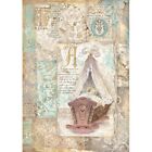 Stamperia A4 RICE PAPER - SLEEPING BEAUTY - CRADLE, Baby, Decoupage