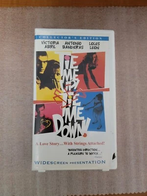Tie Me Up Tie Me Down (VHS, 1990) Widescreen Edition Clamshell Case - Image 1 of 4