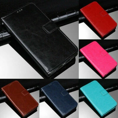 Funda tipo billetera de cuero magnética abatible para teléfono para Samsung S25 Plus Note 20 Ultra Foto 1 de 4