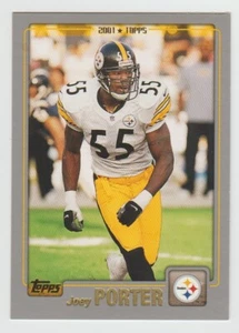JOEY PORTER Steelers 2001 Topps Rookie Card #56 SP RC Set Break SEE SCANS - Picture 1 of 2