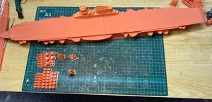 Portaaviones italiano Aquila (Águila) línea de flotación/casco completo impreso en 3D 1/350 Segunda Guerra Mundial - Imagen 1 de 12