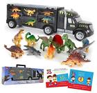 Dinosaur Truck Carrier – Dinosaur Toy for Boys, 12 Dinosaur Toys 13pcs Set