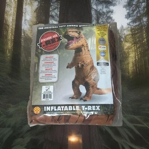Rubie's 810481 Adult Unisex Jurassic Age Inflatable T-Rex Costume - One Size NEW - Picture 1 of 6