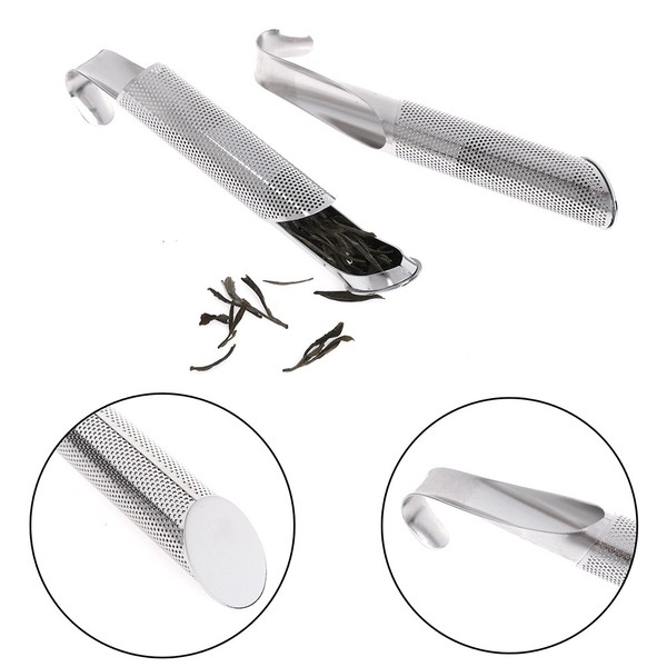 Stainless steel loose tea infuser stick strainer filter diffuser herbal _qi Photo Related