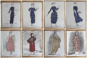 RAOUL DUFY Croquis de Modes 1920 GAZETTE DU BON TON Fashion plates Gravures Art - Picture 1 of 11